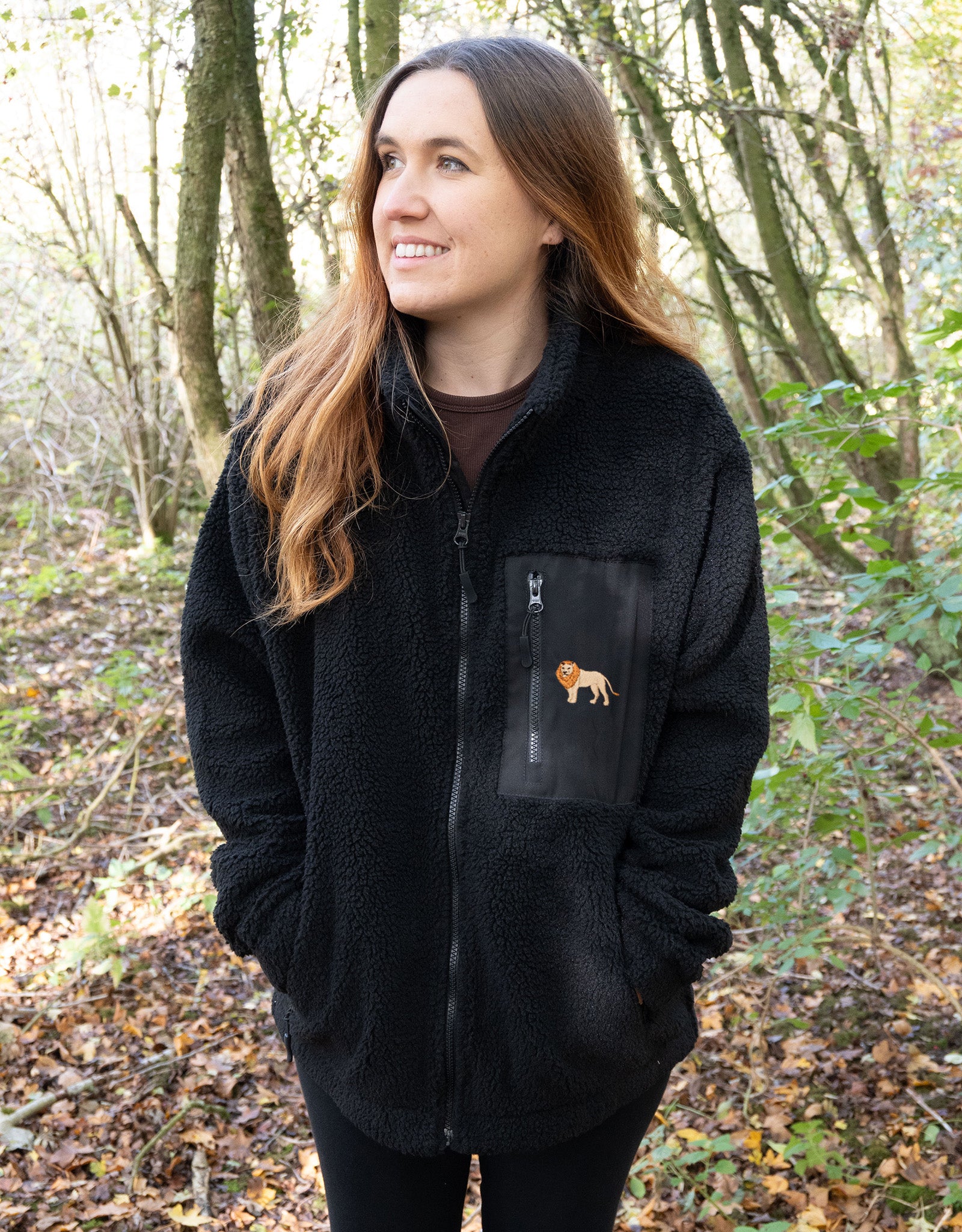 Lion Full Zip Recycled Polyester Fleece