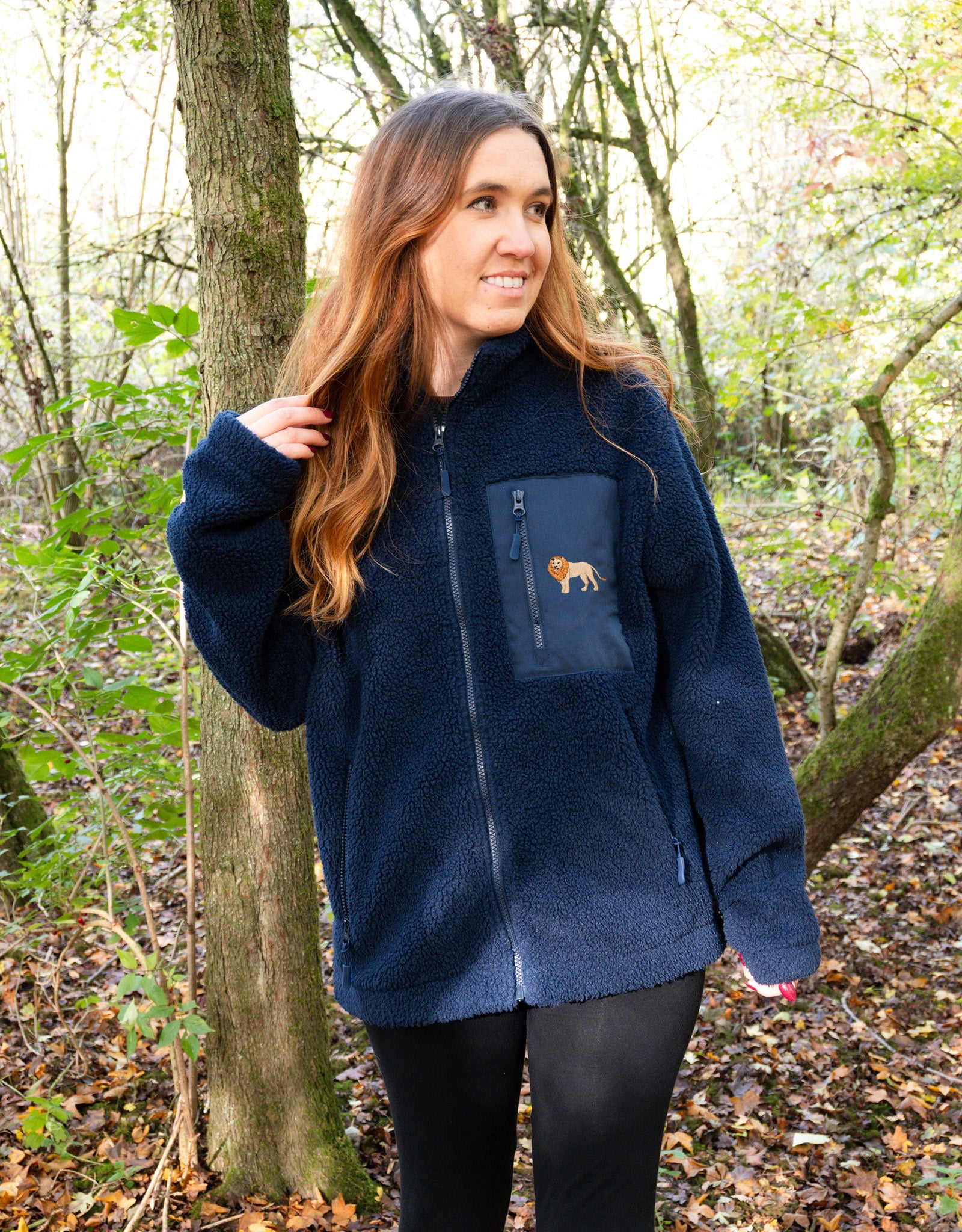 Lion Full Zip Recycled Polyester Fleece