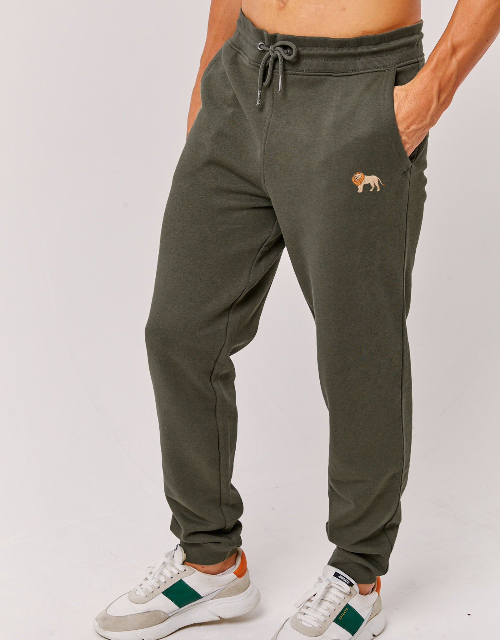Lion Embroidered Unisex Sweatpants