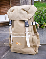 Lion Embroidered Recycled Rucksack