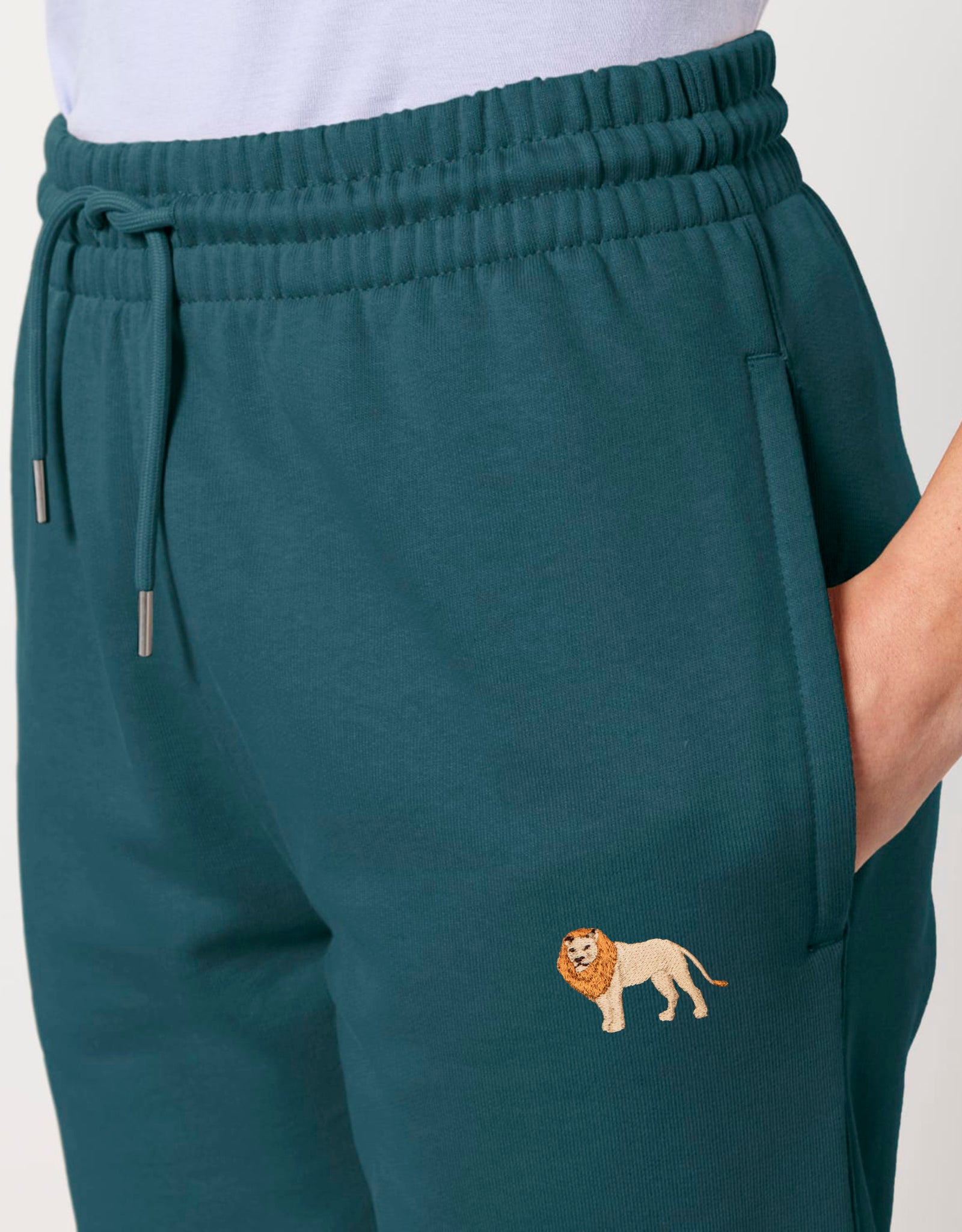 Lion Embroidered Unisex Sweatpants