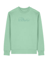 Family of Elephants Embroidered Unisex Sweatshirt