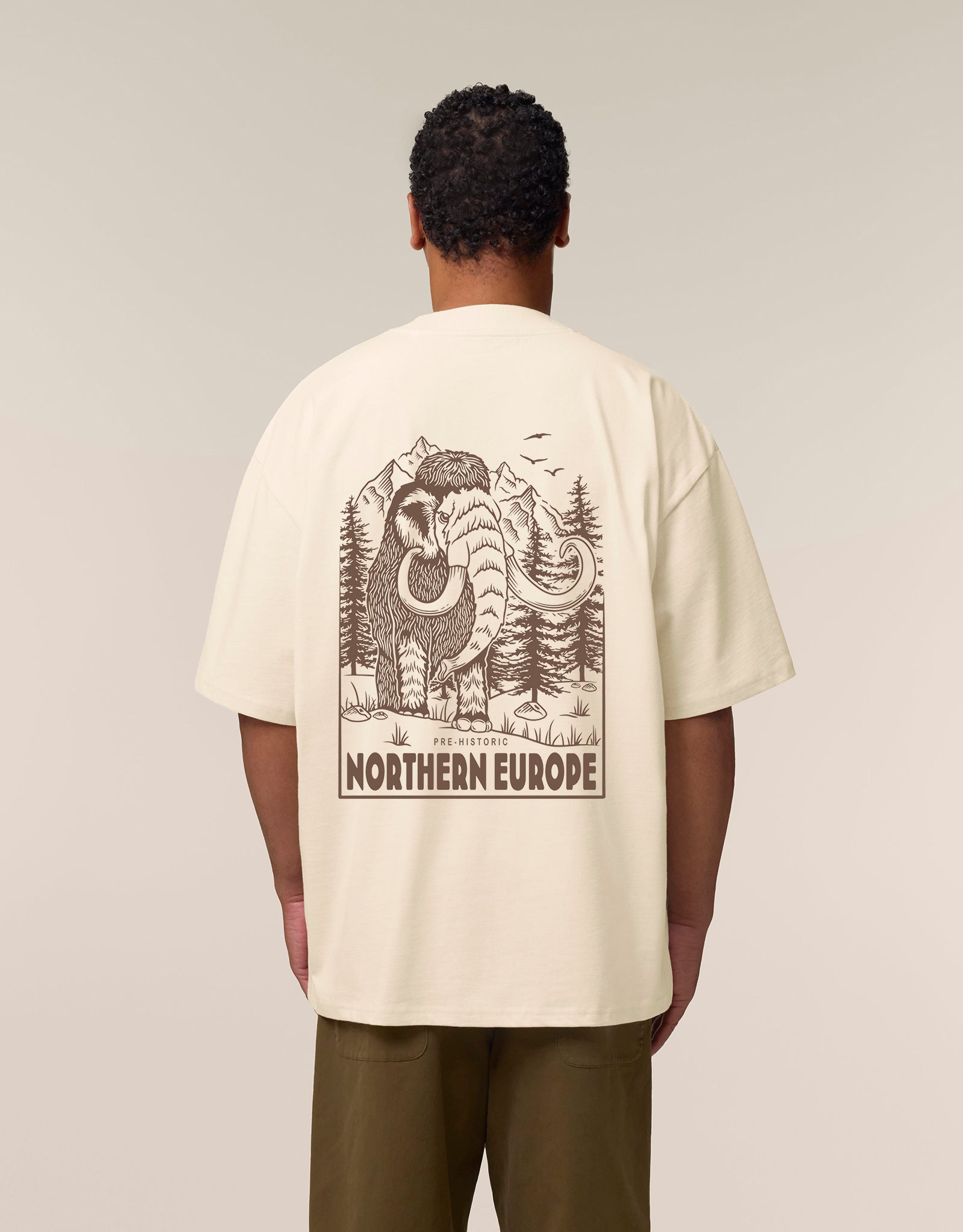Mammoth Printed Unisex Oversized Tee