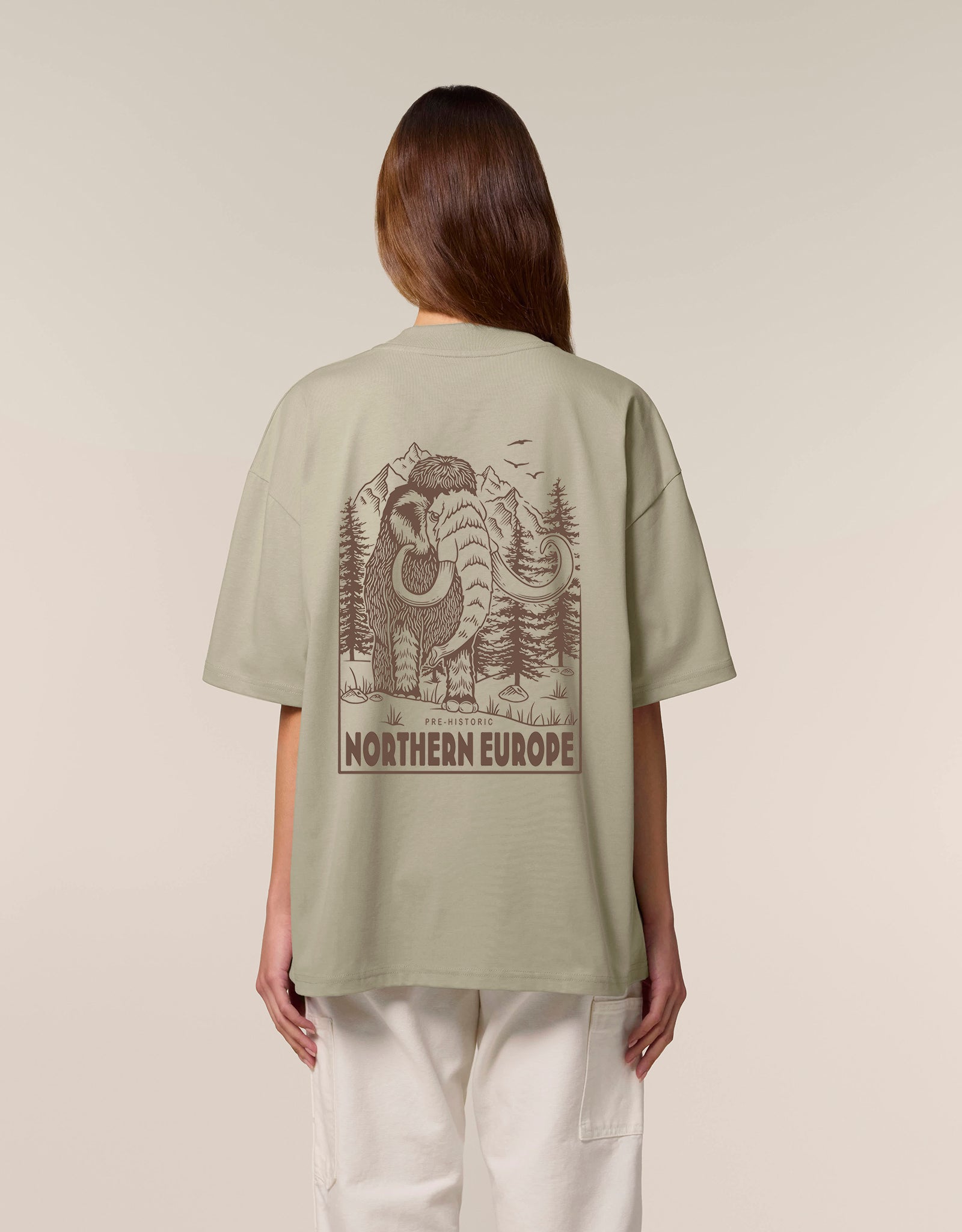 Mammoth Printed Unisex Oversized Tee