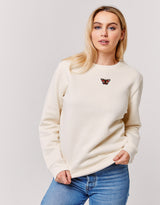 Peacock Butterfly Embroidered Unisex Sweatshirt