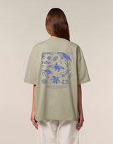 Under The Sea Printed Unisex Oversized Tee