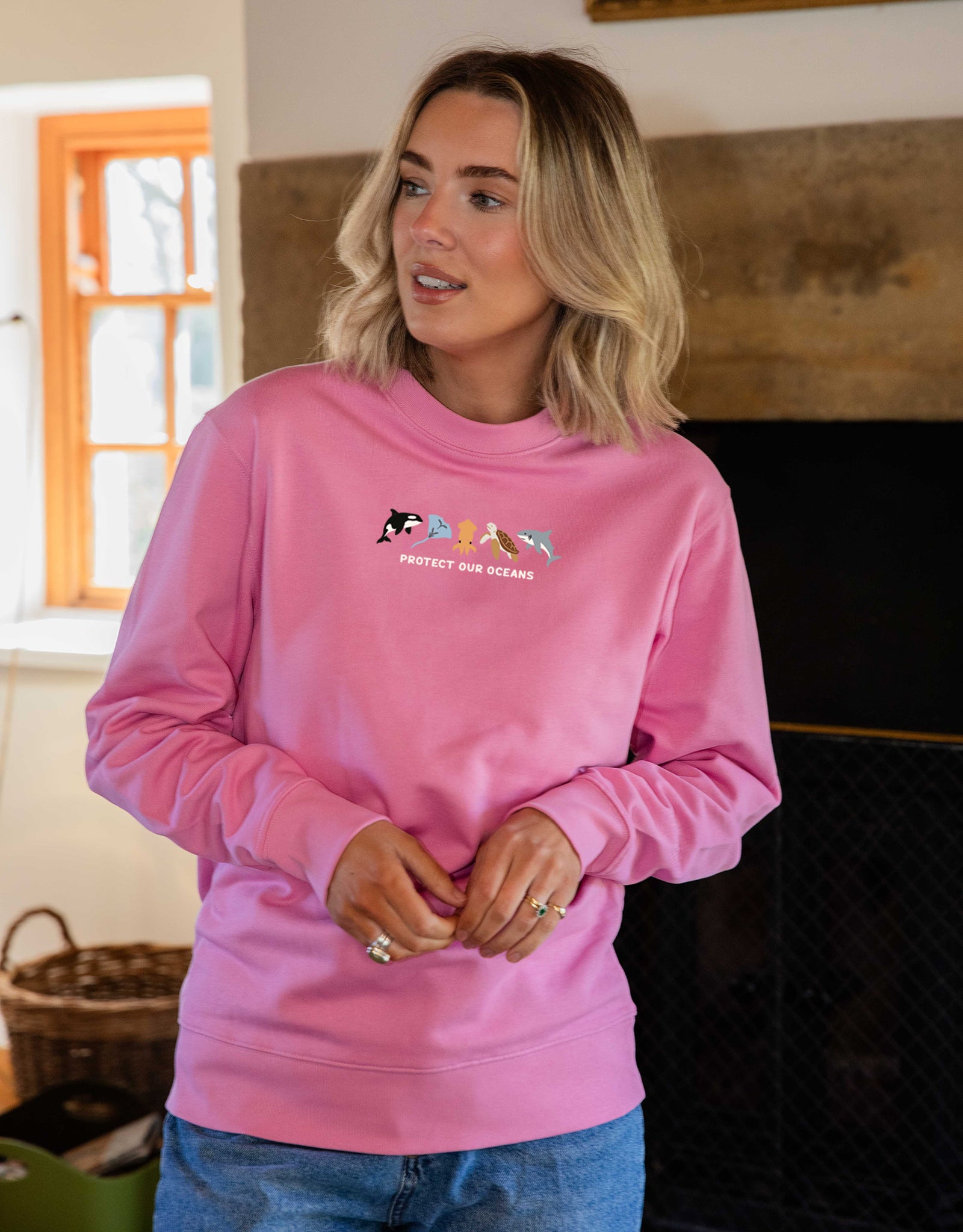 Protect Our Oceans Embroidered Unisex Sweatshirt