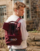 Protect Our Oceans Embroidered Fold-Top Backpack