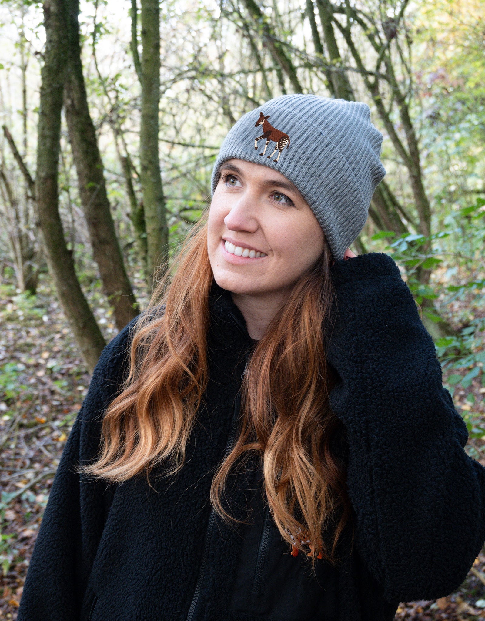 Okapi Embroidered Beanie