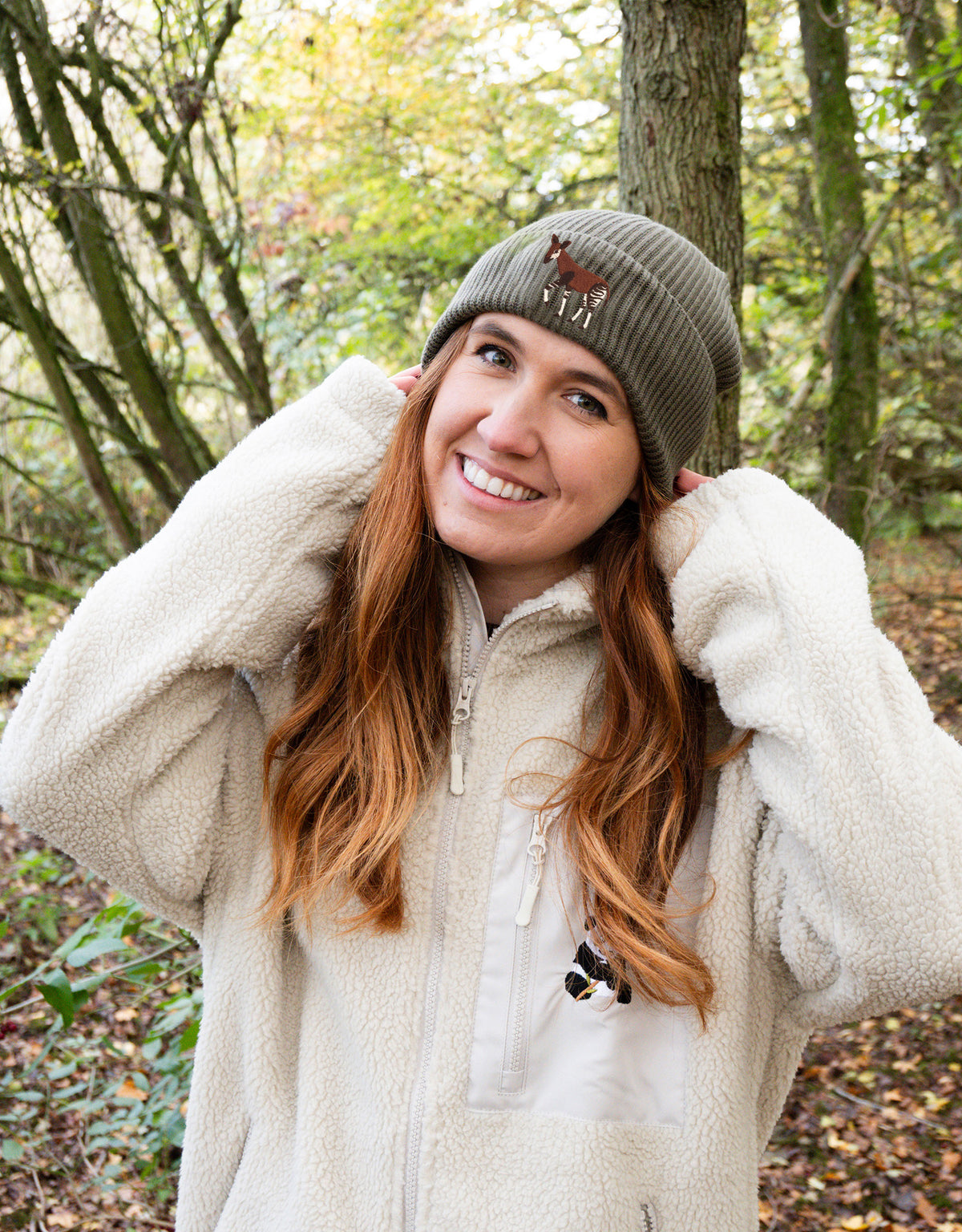 Okapi Embroidered Beanie