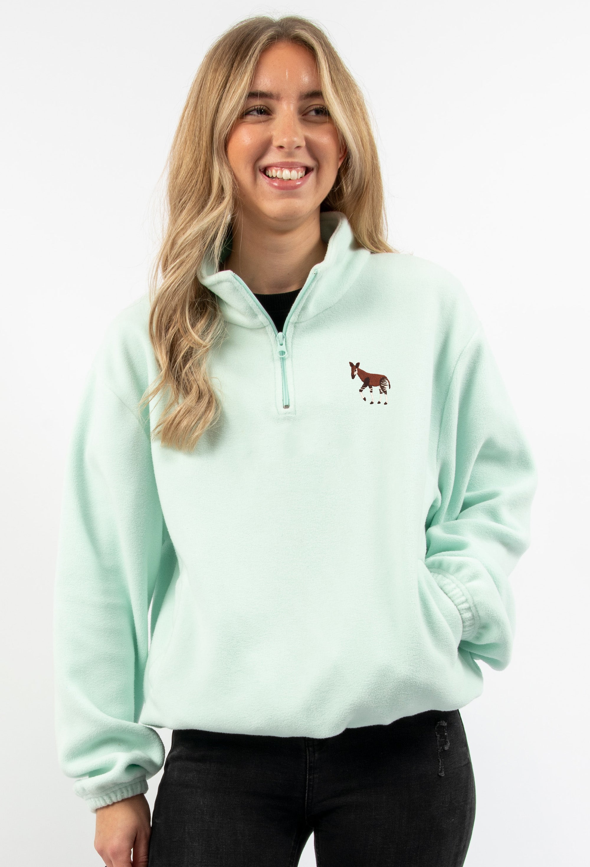 Okapi Old Style 1/4 Zip Fleece - Small *SAMPBX3*