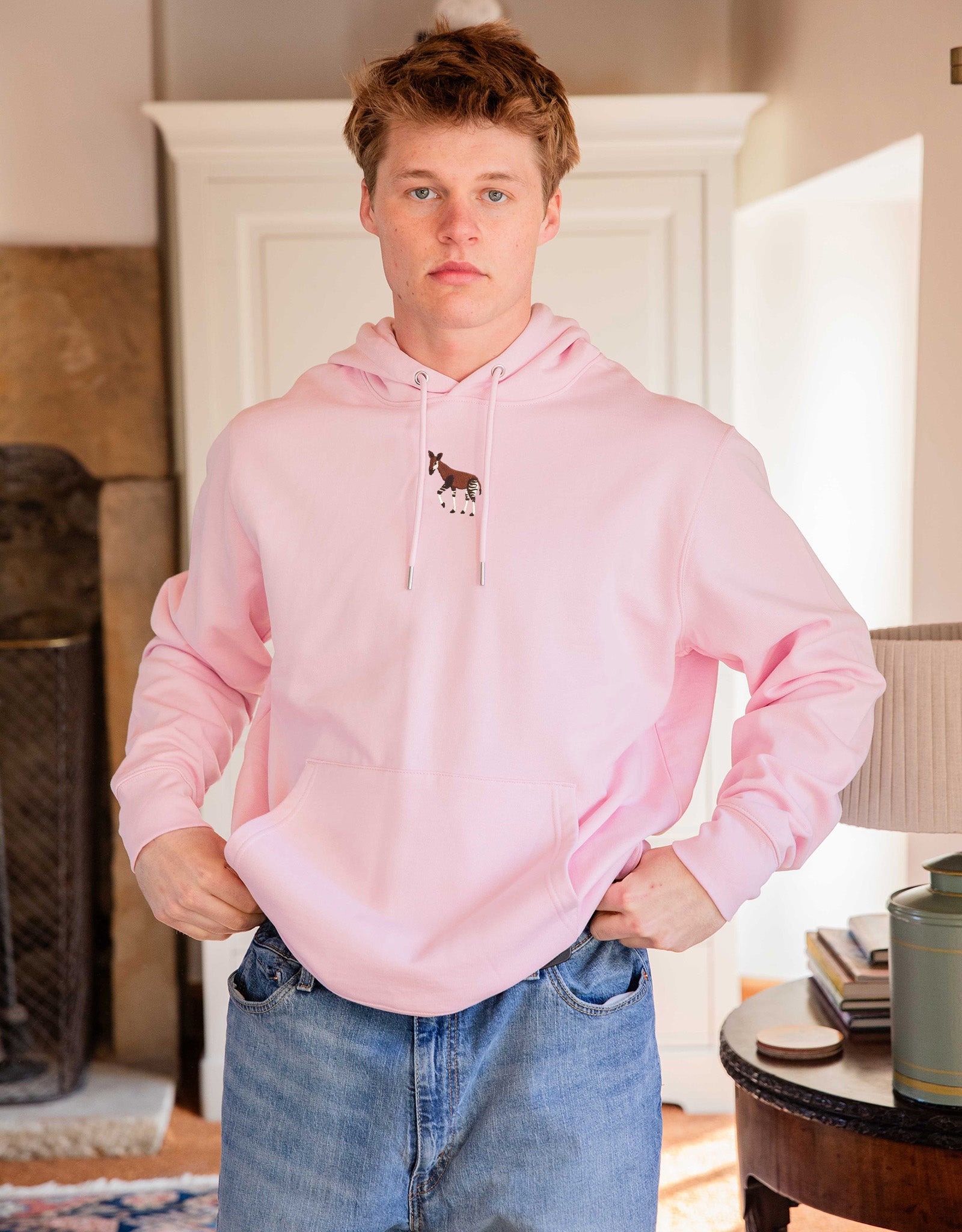 Okapi Embroidered Unisex Hoodie