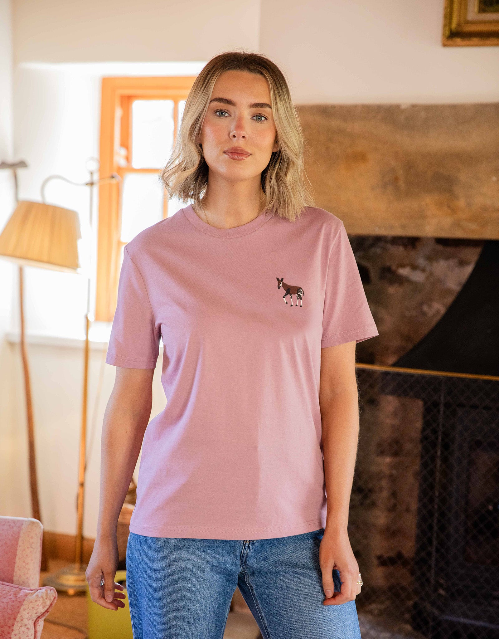 Okapi Embroidered Unisex T-Shirt