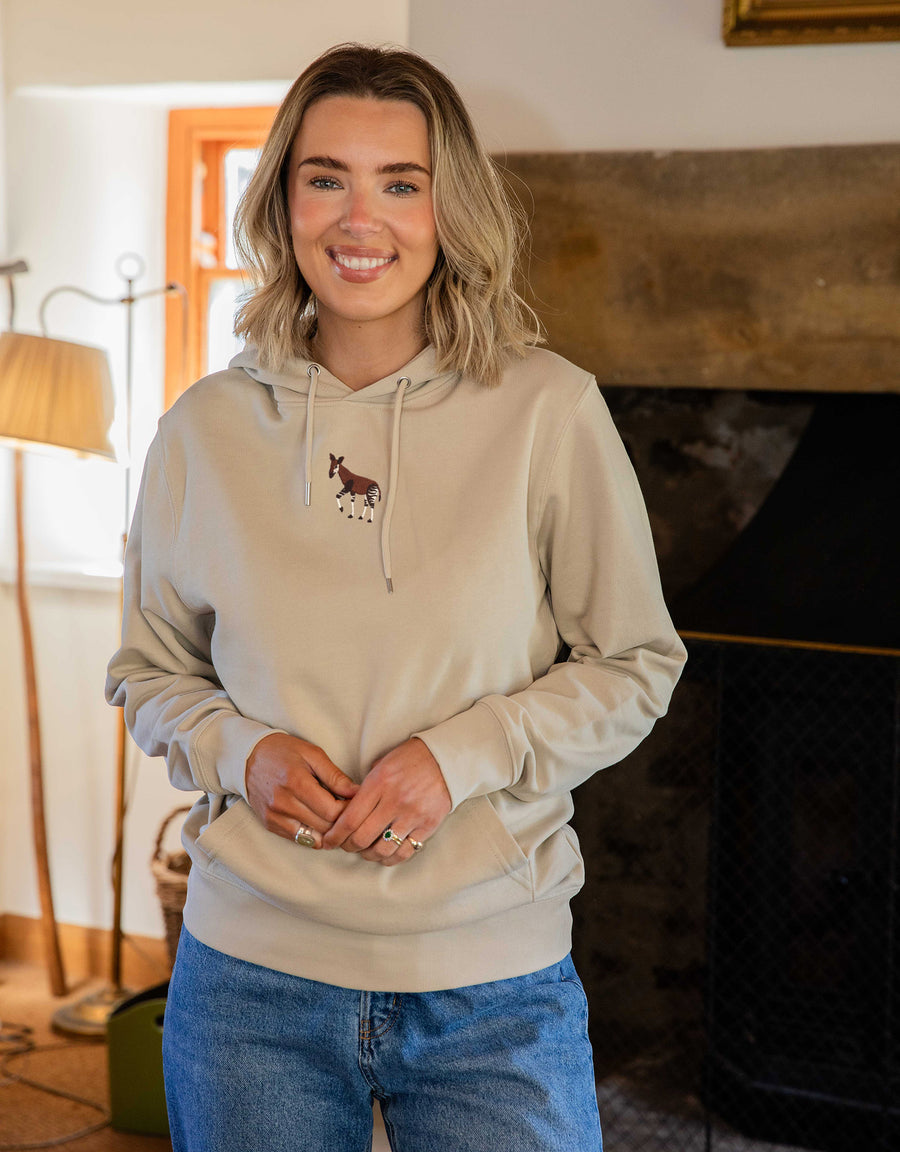 Okapi Embroidered Unisex Hoodie