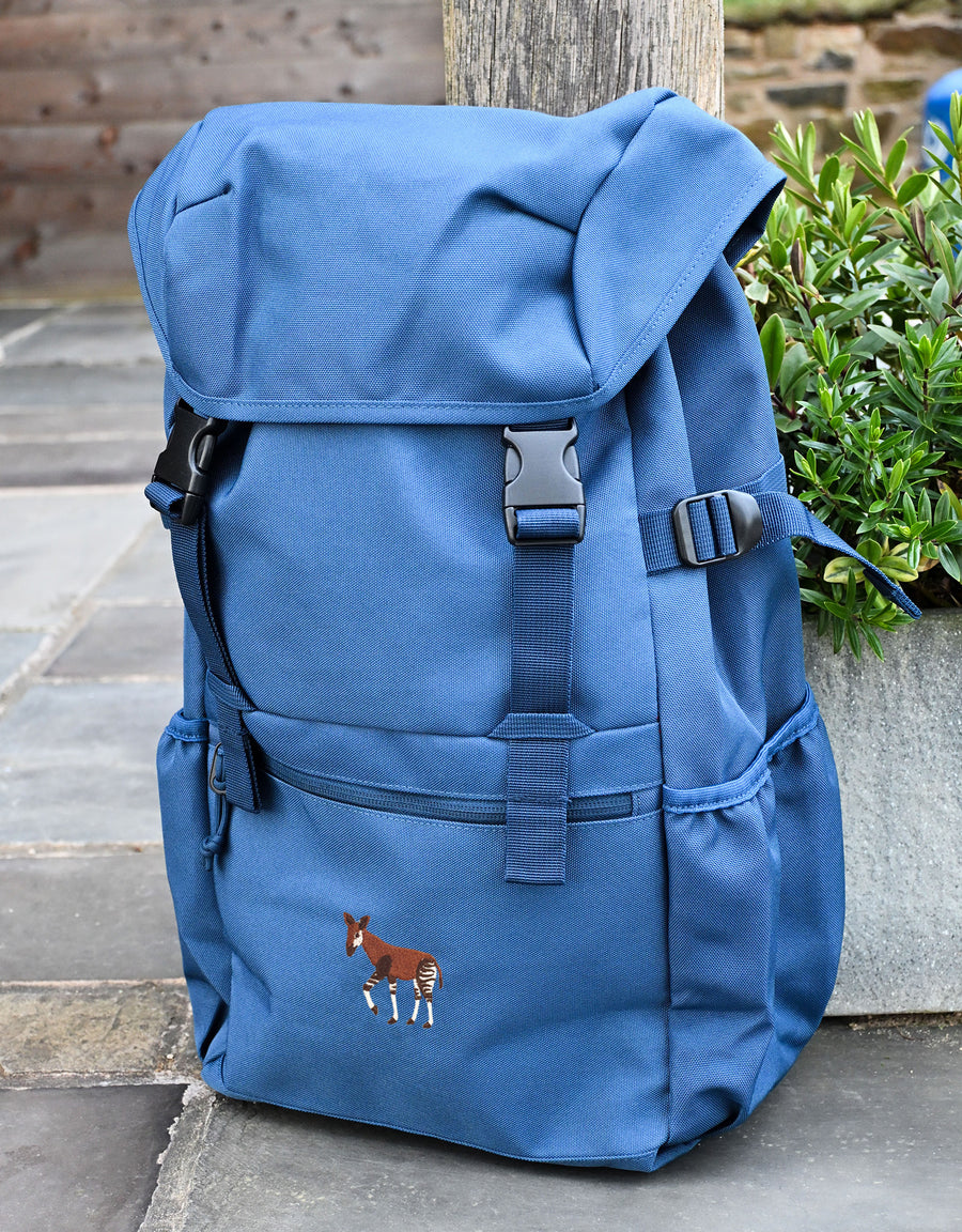 Okapi Embroidered Recycled Rucksack