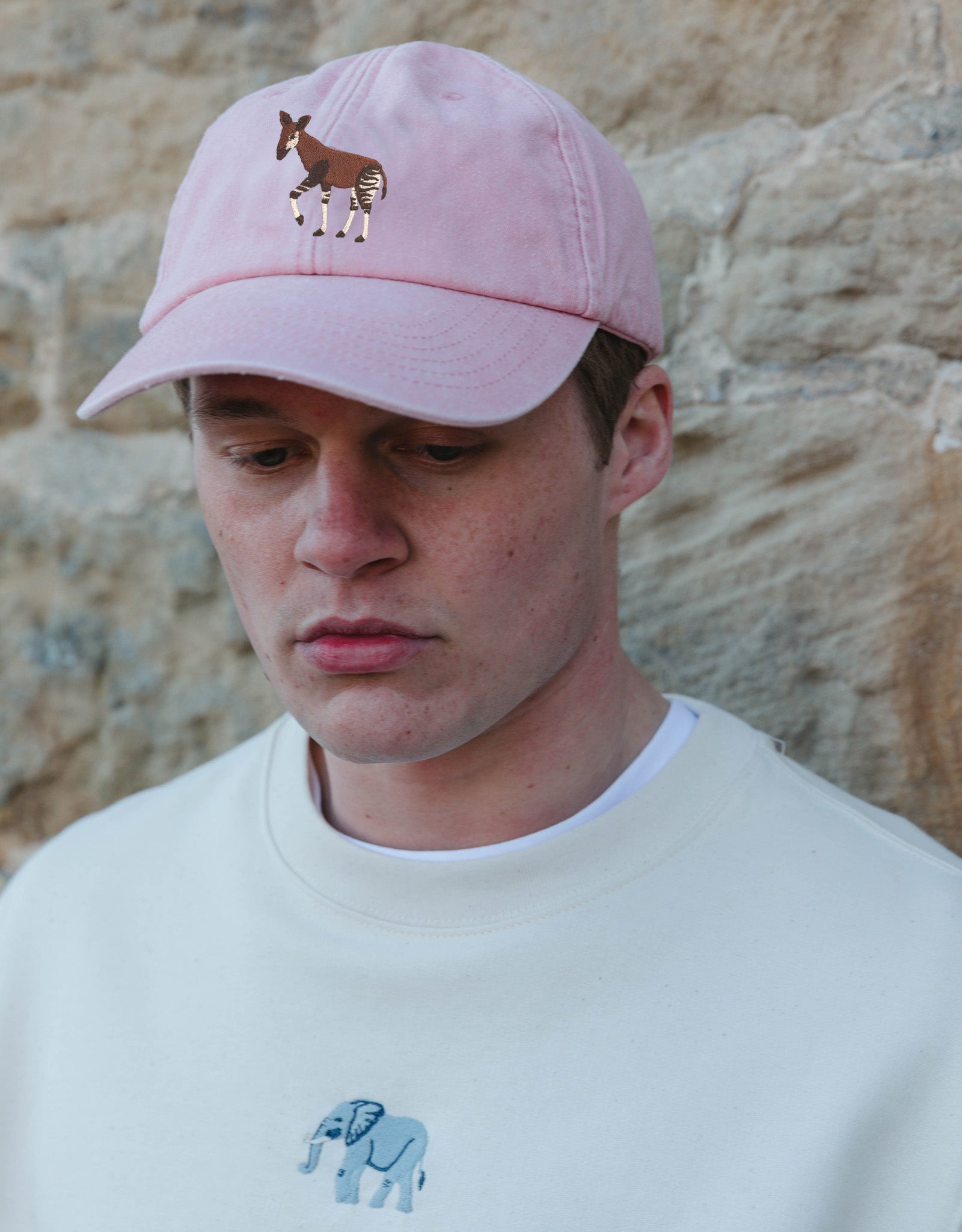 Okapi Embroidered Vintage Cap