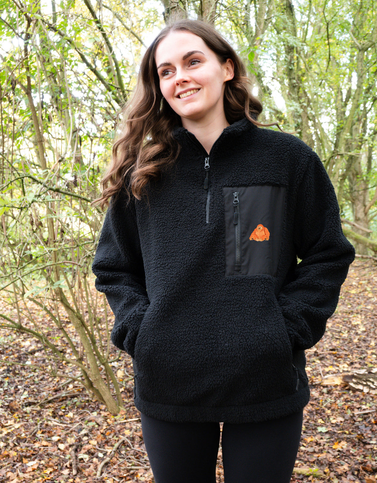 Orangutan 1/4 Zip Recycled Polyester Fleece