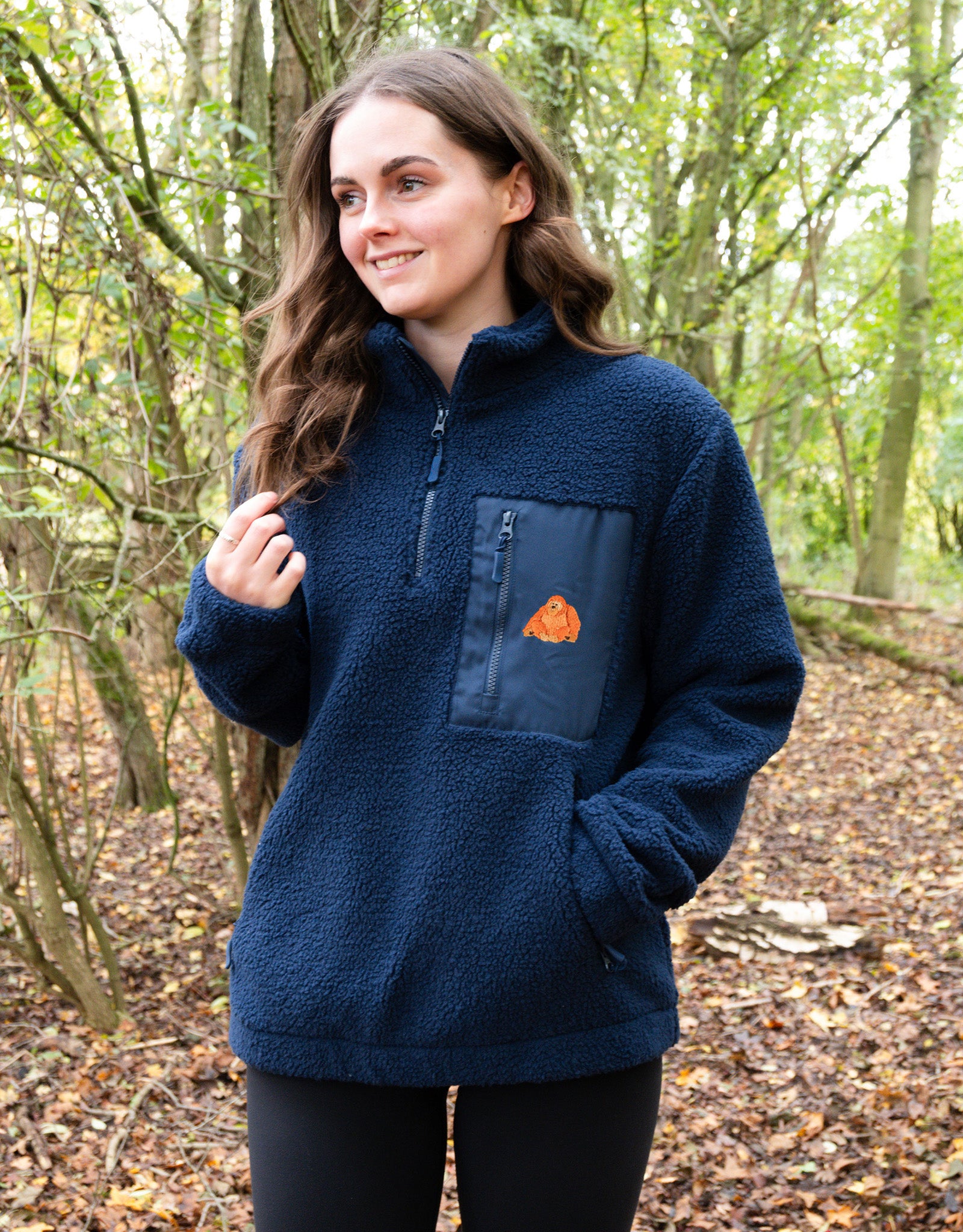 Orangutan 1/4 Zip Recycled Polyester Fleece