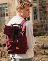 Orangutan Embroidered Fold-Top Backpack