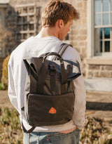 Orangutan Embroidered Fold-Top Backpack