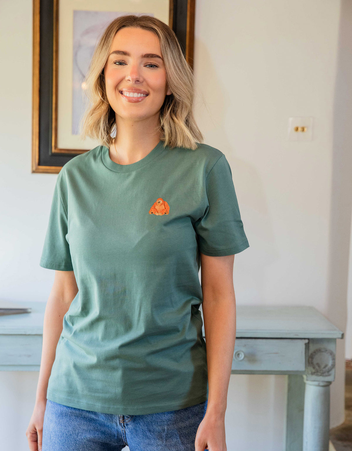 Orangutan Embroidered Unisex T-Shirt