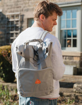 Orangutan Embroidered Fold-Top Backpack