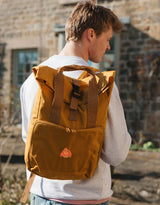 Orangutan Embroidered Fold-Top Backpack