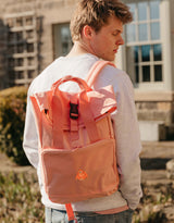 Orangutan Embroidered Fold-Top Backpack