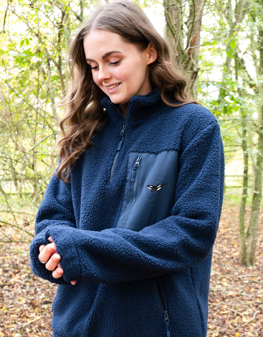Orca 1/4 Zip Recycled Polyester Fleece