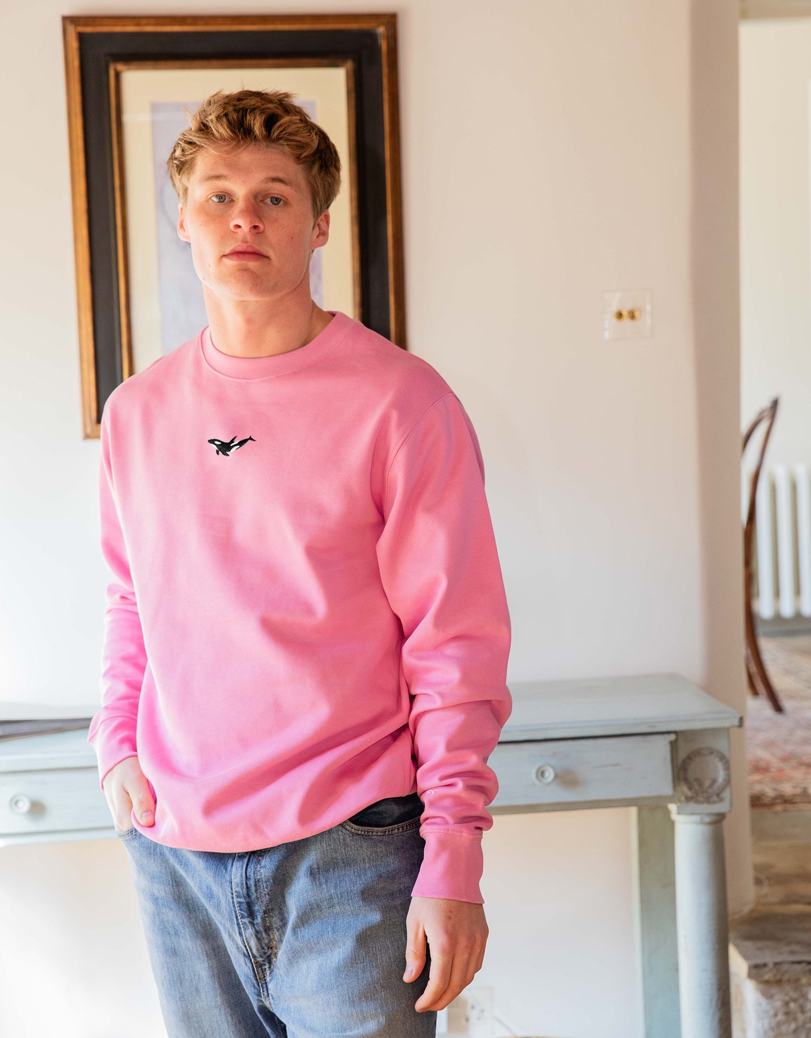 Orca Embroidered Unisex Sweatshirt