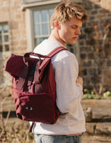 Orca Embroidered Fold-Top Backpack