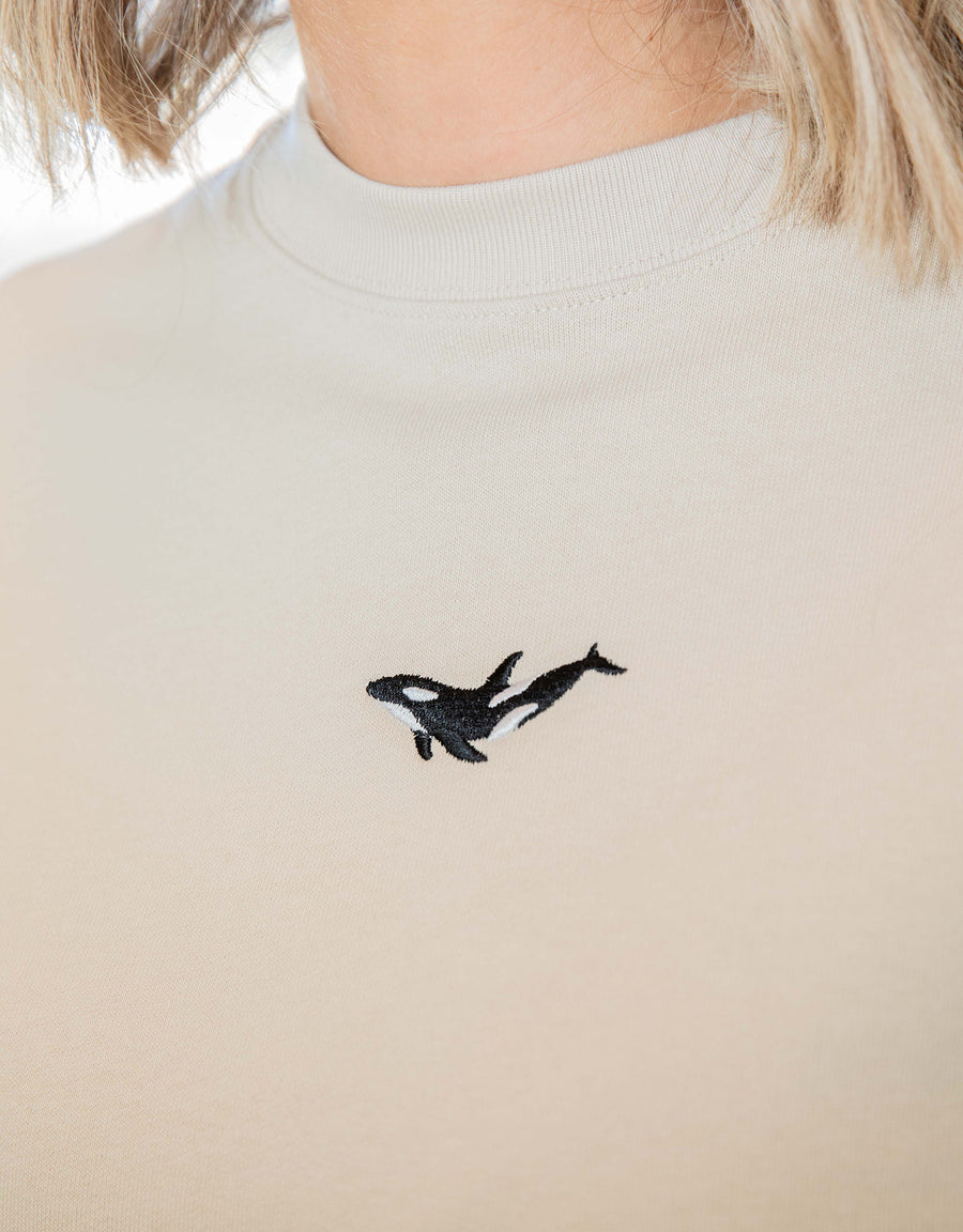 Orca Embroidered Unisex Sweatshirt