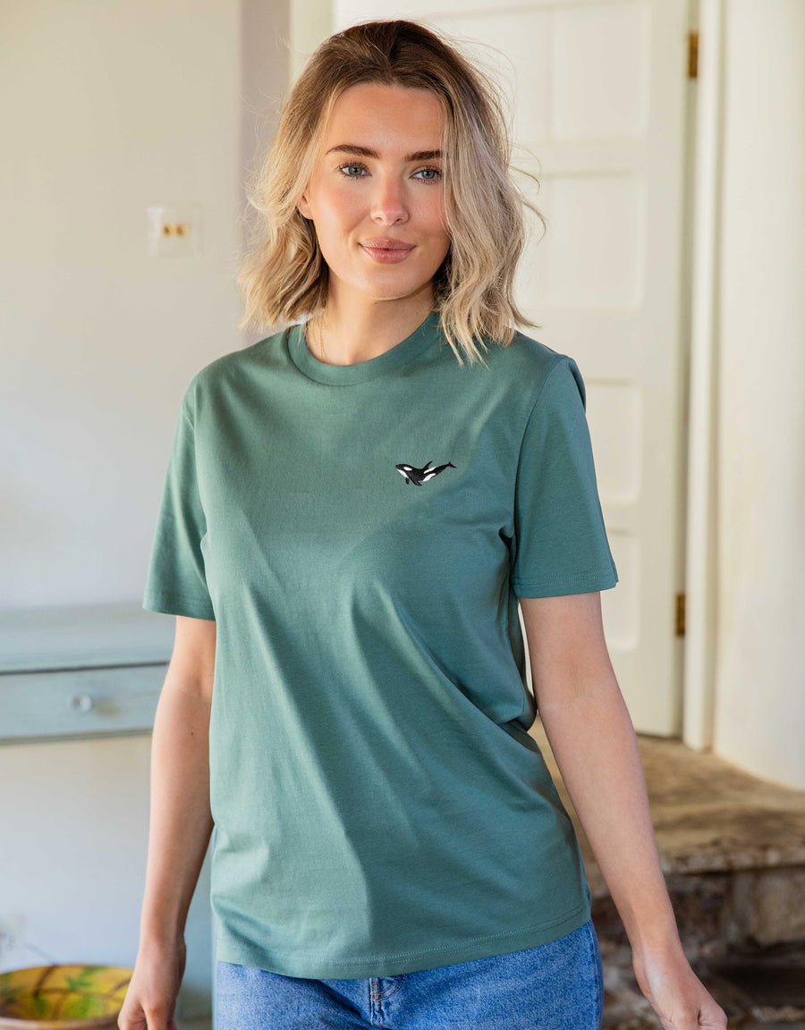 Orca Embroidered Unisex T-Shirt
