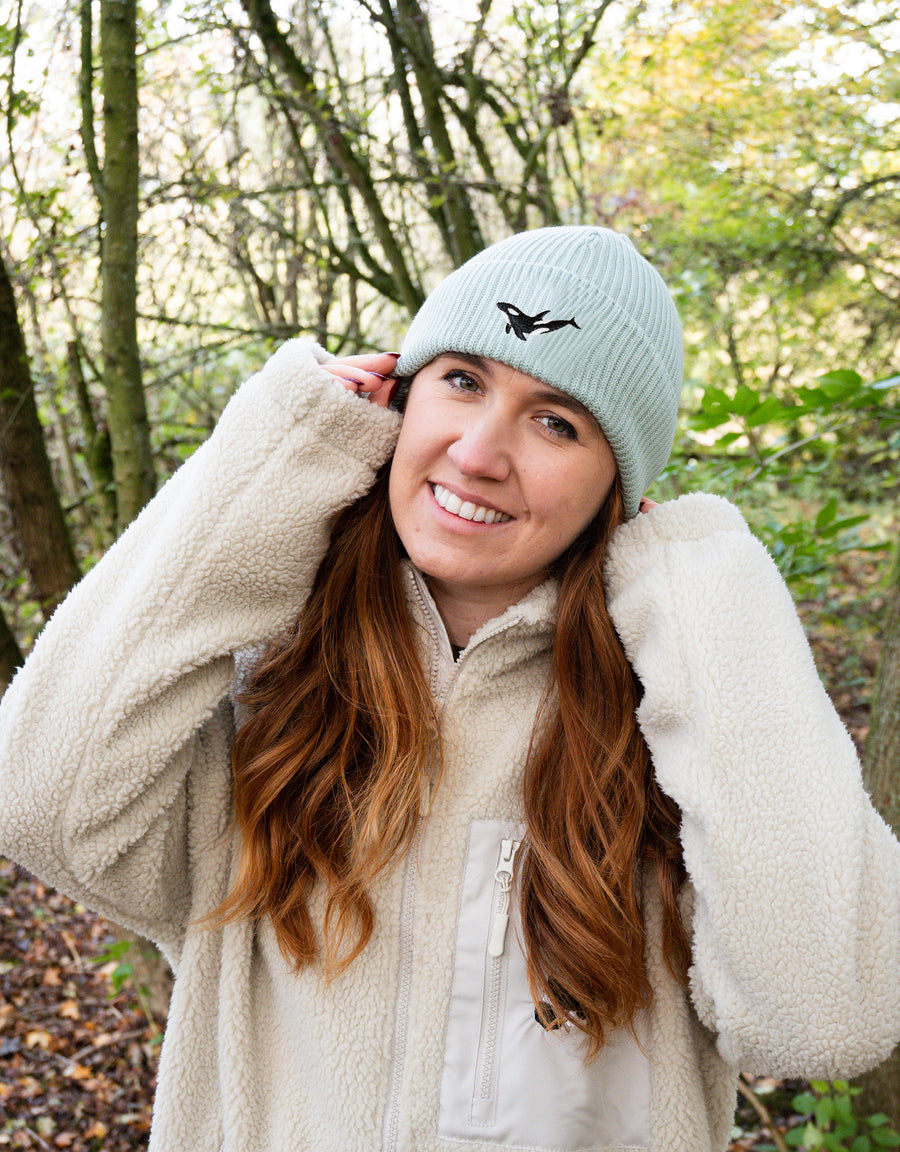 Orca Embroidered Beanie