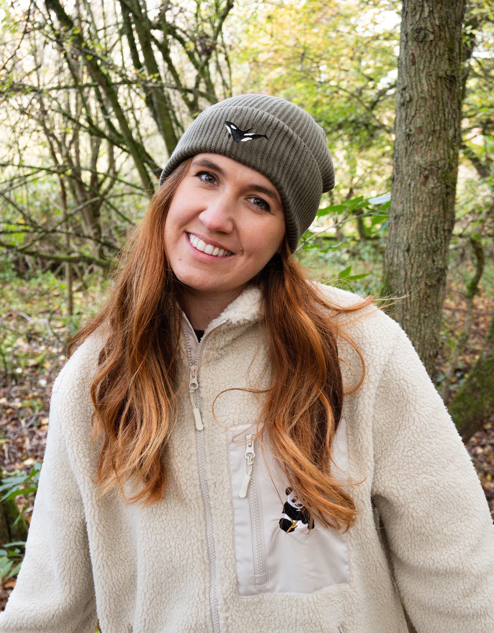 Orca Embroidered Beanie