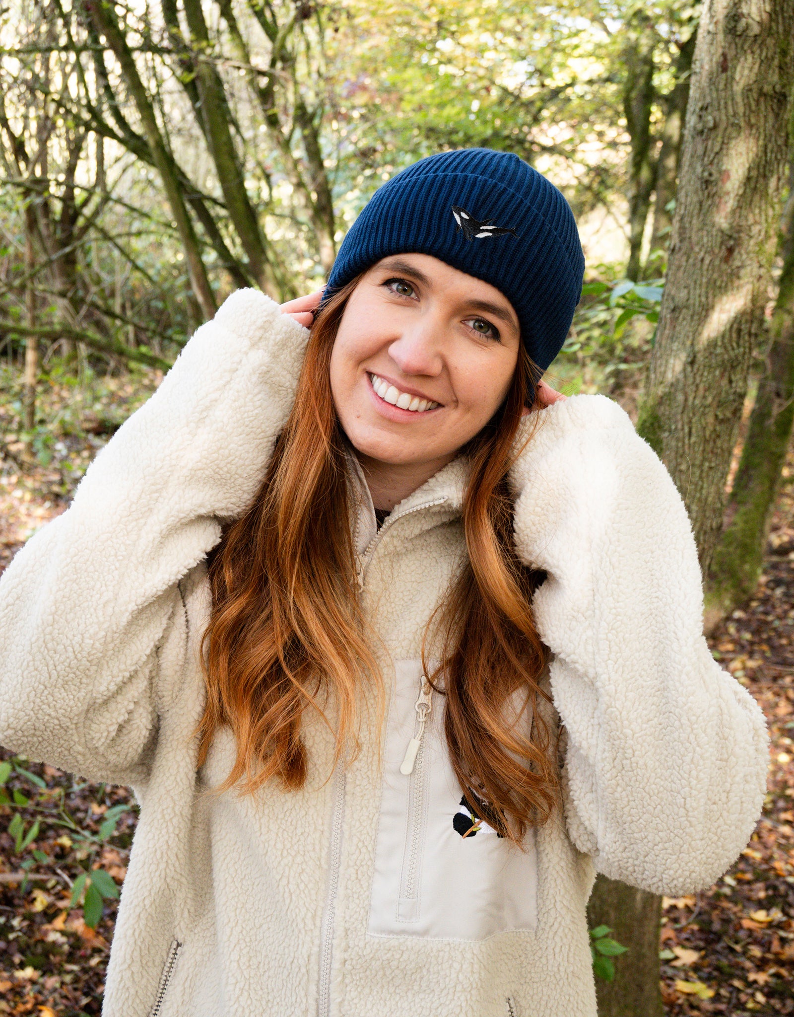 Orca Embroidered Beanie