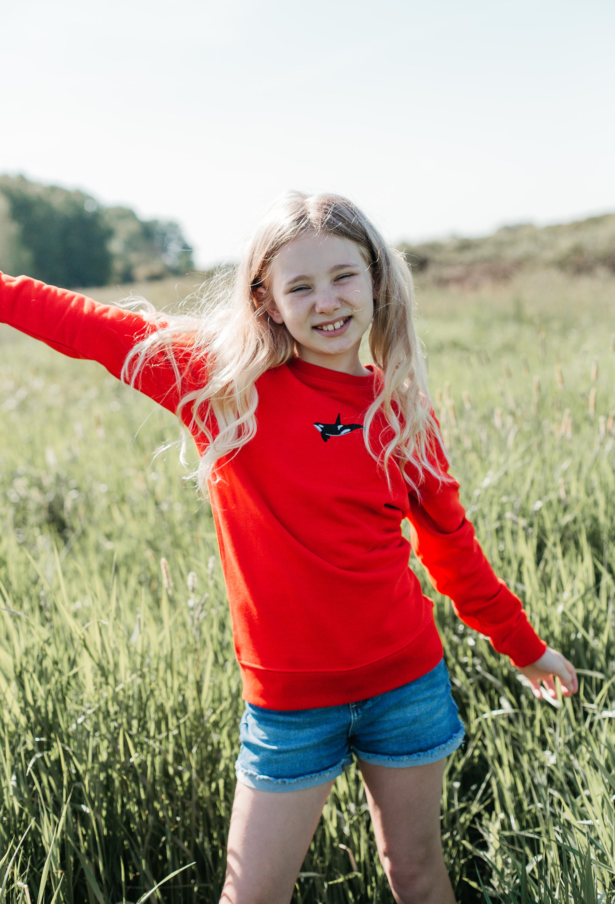Orca Childrens Sweatshirt - 9/11 Years *SAMPBX1*