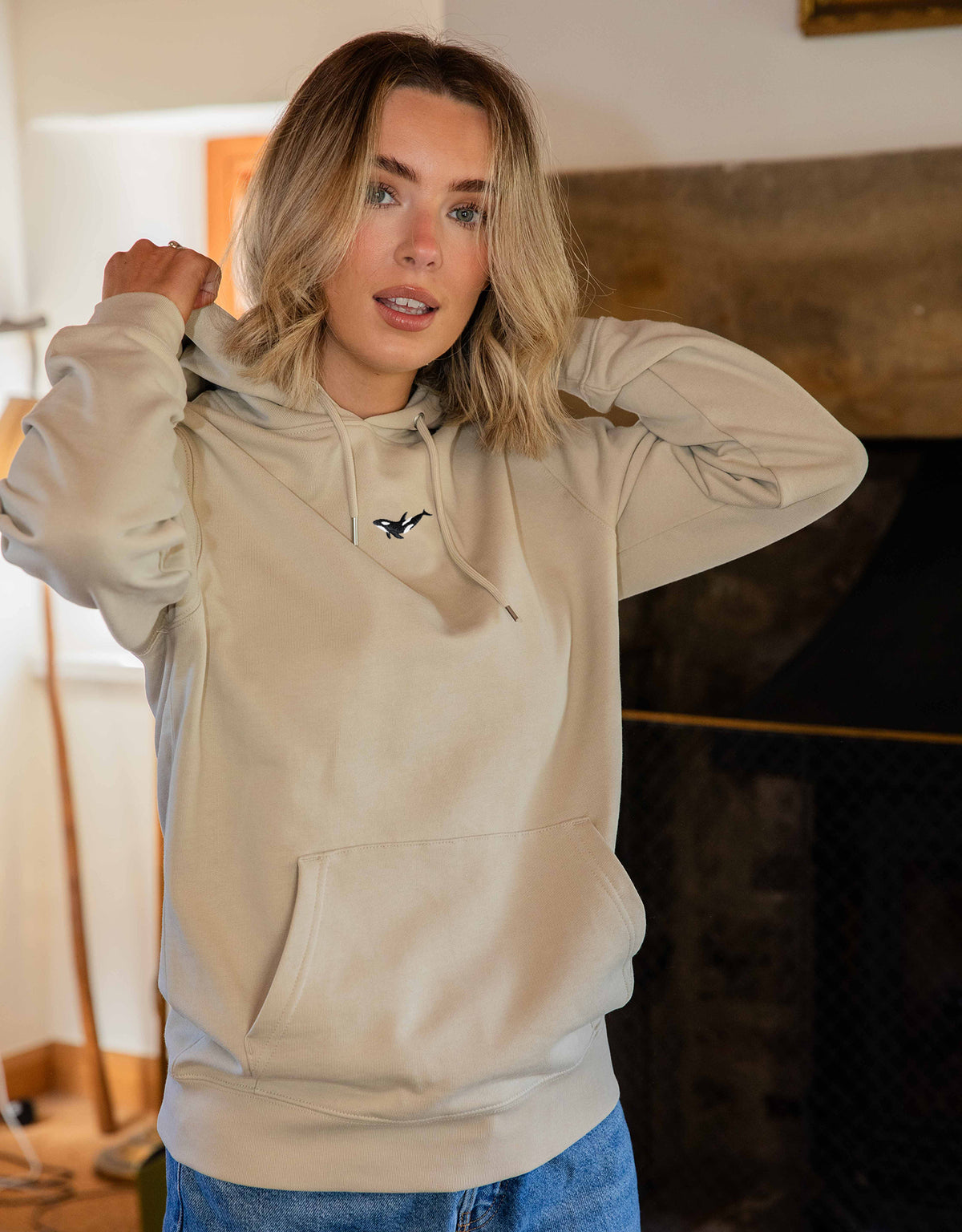 Orca Embroidered Unisex Hoodie