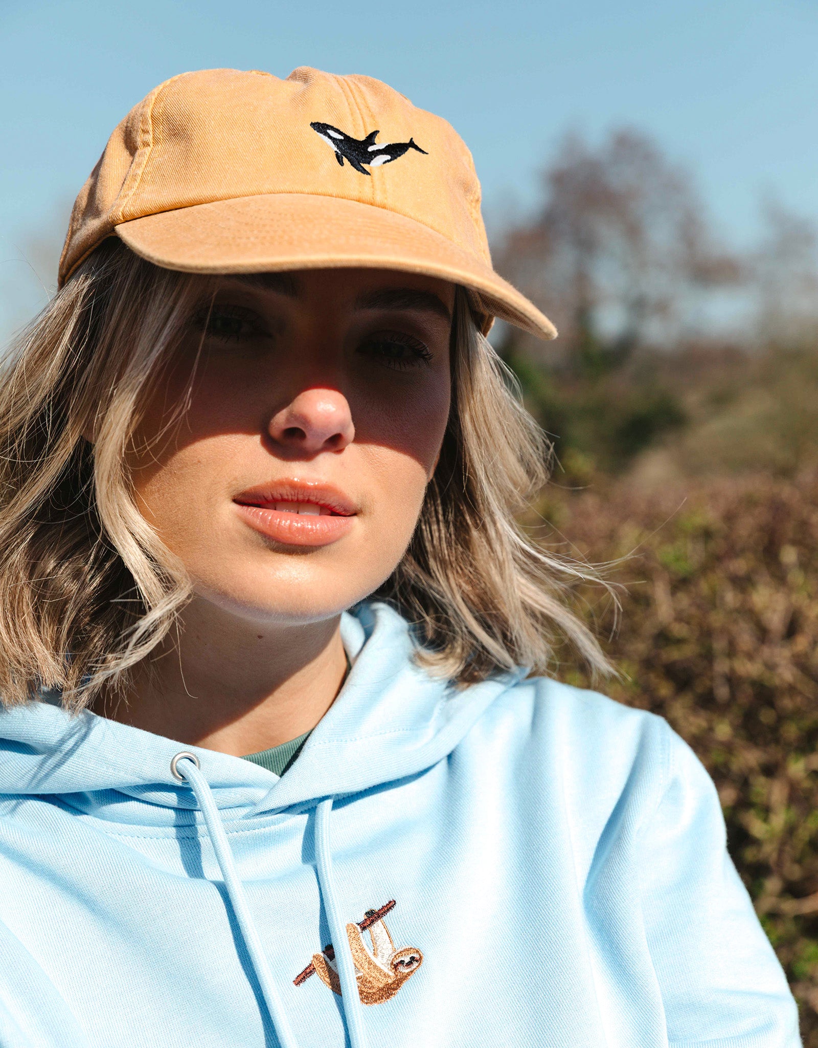 Orca Embroidered Vintage Cap