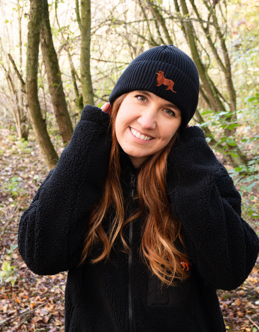Otter Embroidered Beanie