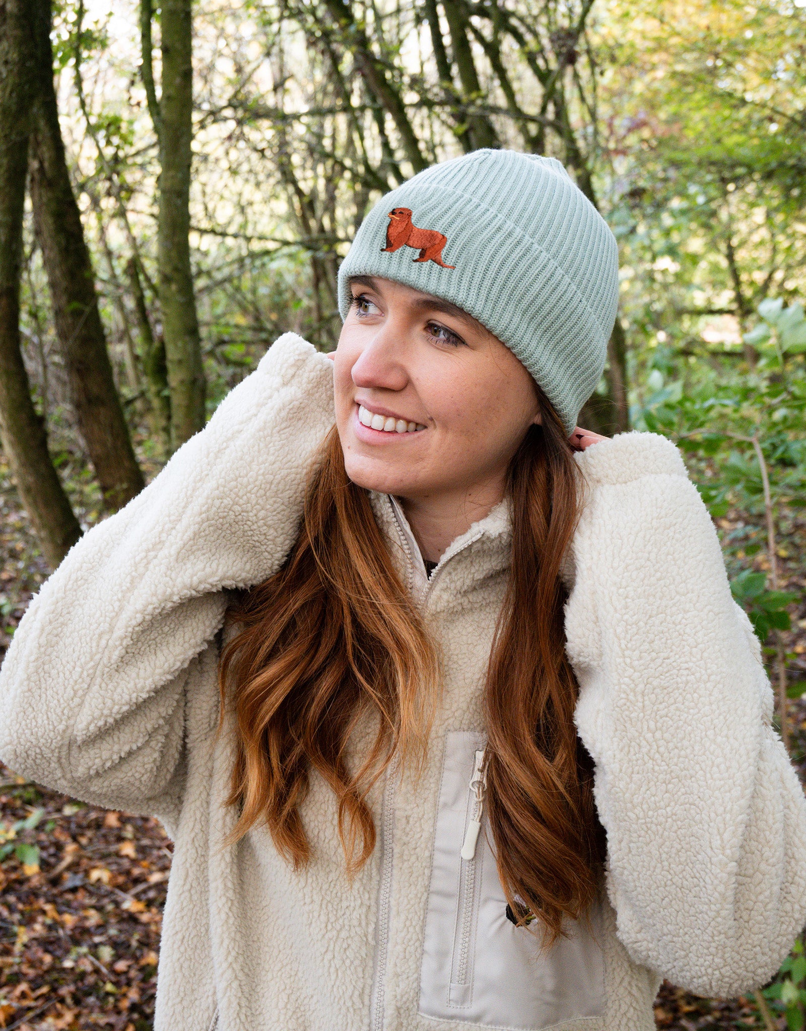 Otter Embroidered Beanie
