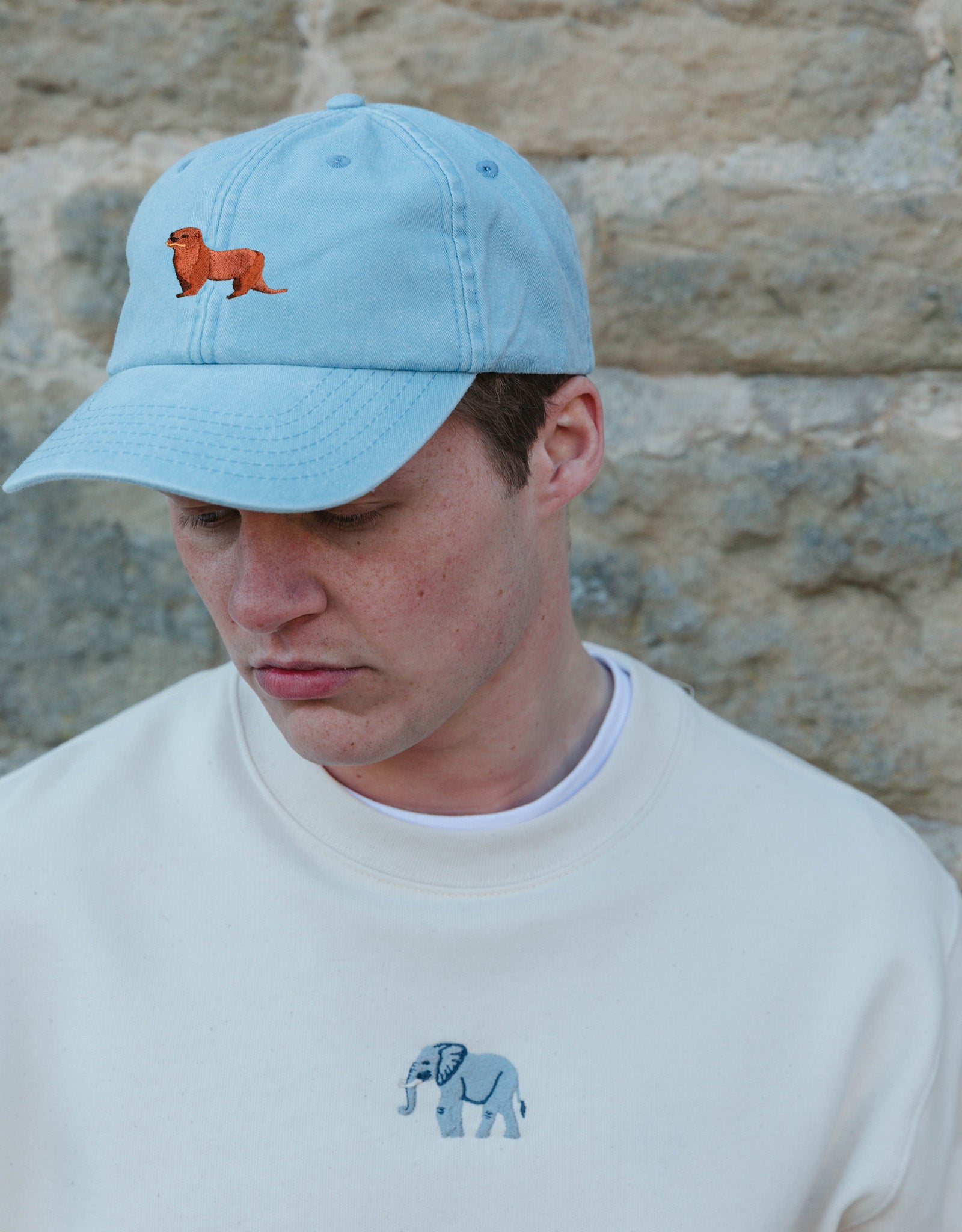 Otter Embroidered Vintage Cap