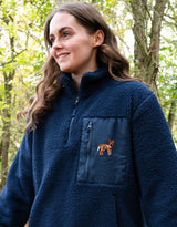 Painted Dog 1/4 Zip Recycled Polyester Fleece