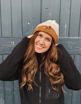 Painted Dog Embroidered Tonal Beanie