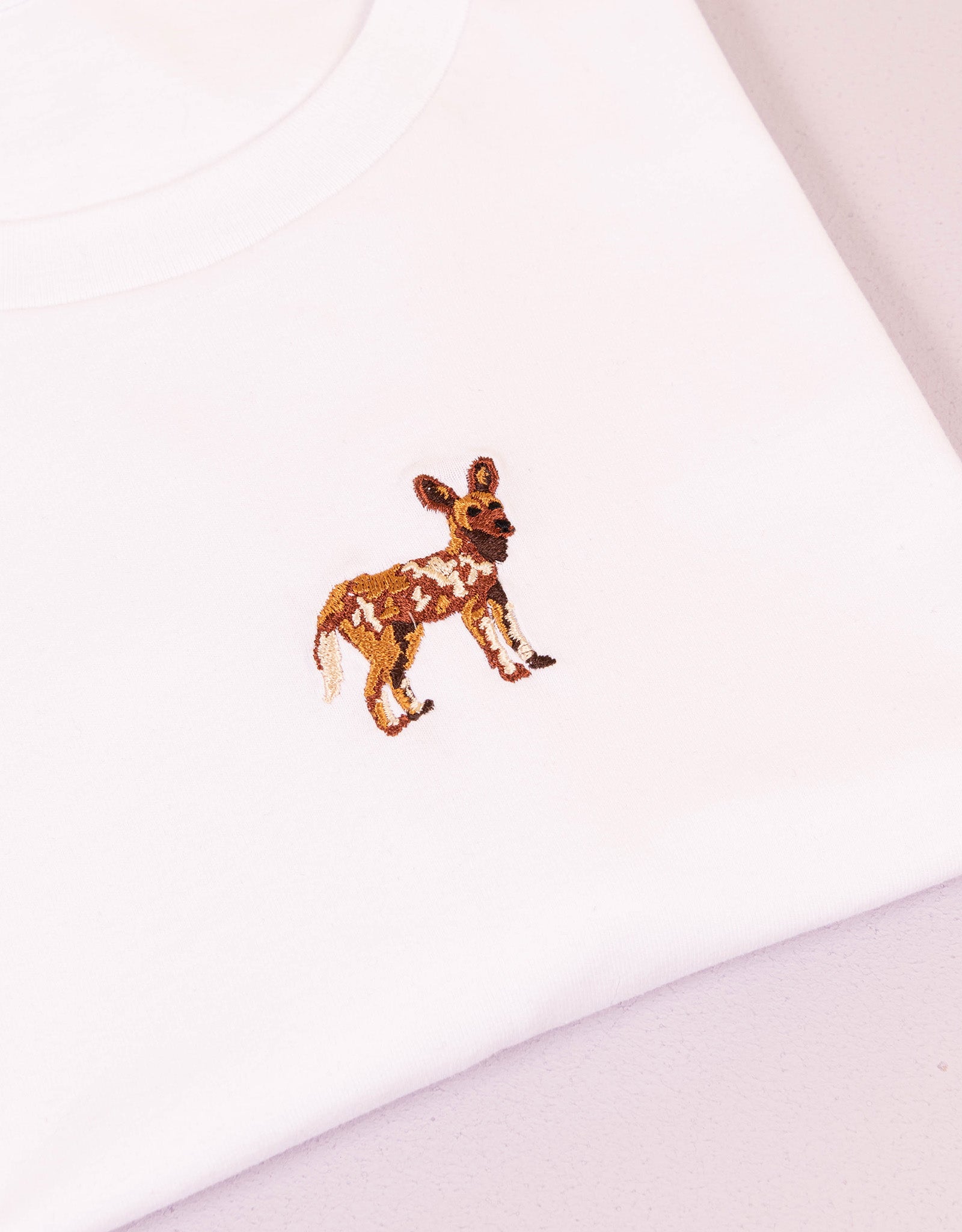 Painted Dog Embroidered Unisex Oversized Tee
