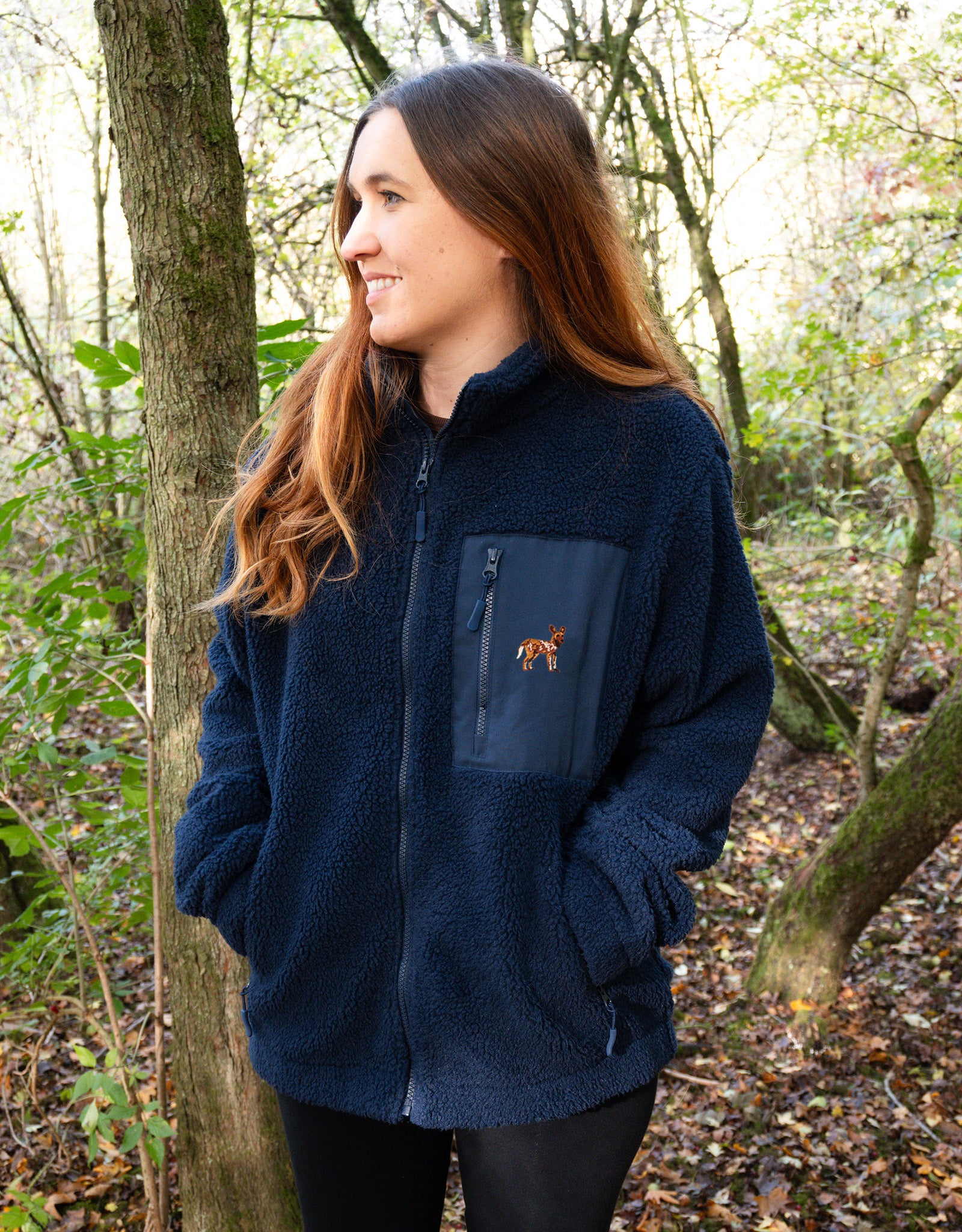 Painted Dog Full Zip Recycled Polyester Fleece