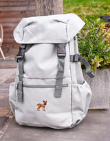 Painted Dog Embroidered Recycled Rucksack
