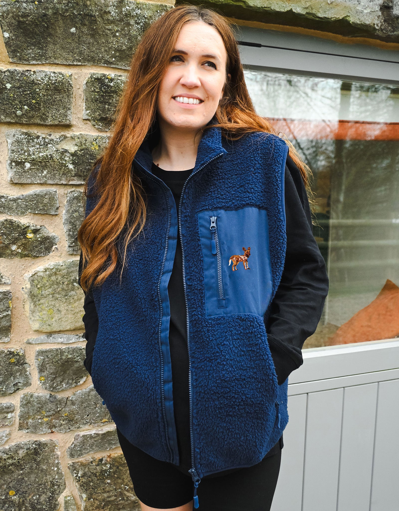 Painted Dog Recycled Polyester Fleece Gilet