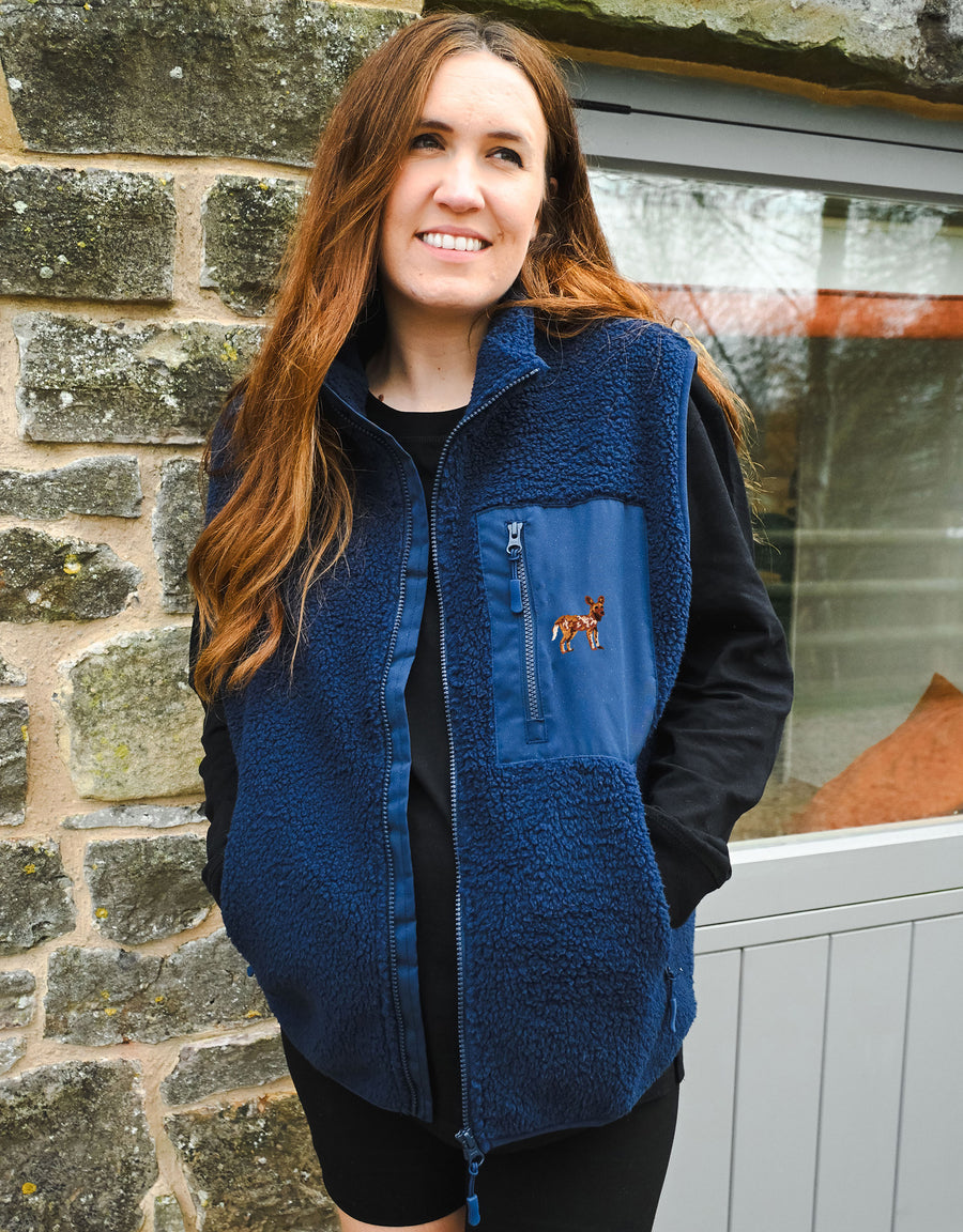 Painted Dog Recycled Polyester Fleece Gilet