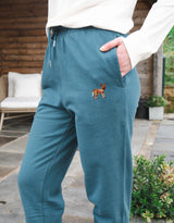 Painted Dog Embroidered Unisex Sweatpants